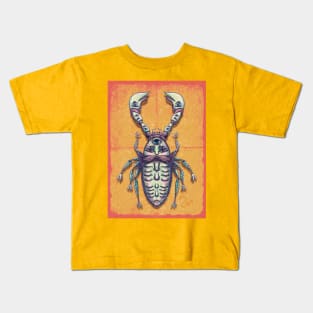 Surreal Insects - moustache Kids T-Shirt